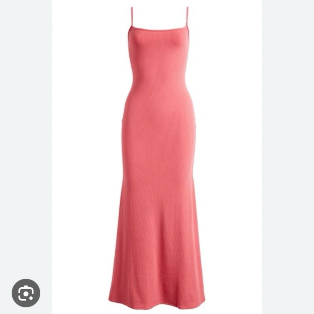 Reformation cosmo knit dress small new with tags long dress rib knit unlined